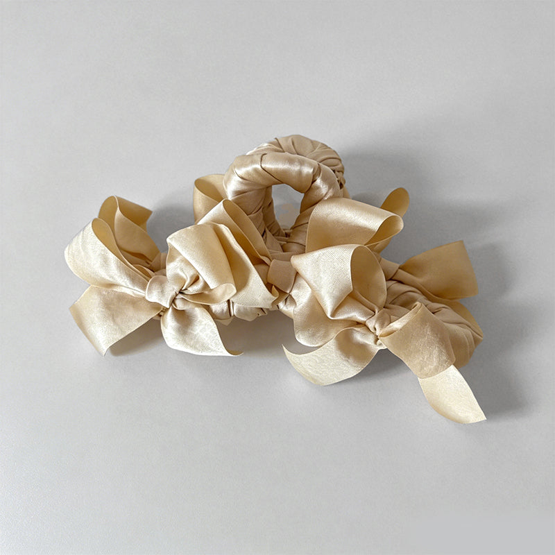 Elegant Satin Bow Large Hair S - Shopdayla Wholesale - #3682