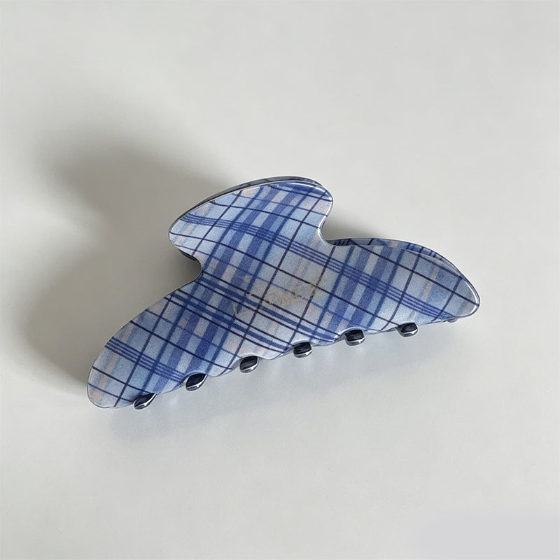 Sophisticated Blue Grid Patter - Shopdayla Wholesale - #0898