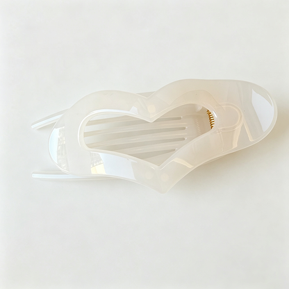 Heart Shape Hollow Hair Claw Clip