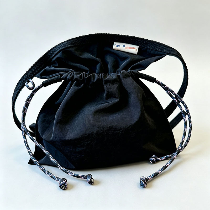 Vintage Nylon Drawstring Bucket Ring