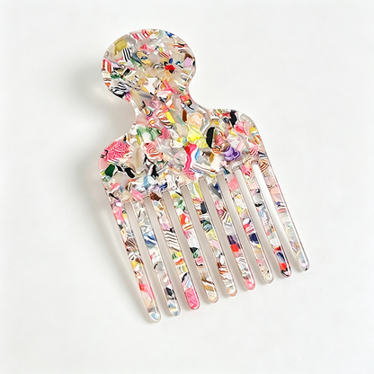 Acetate Wide Tooth Hair Pick Comb