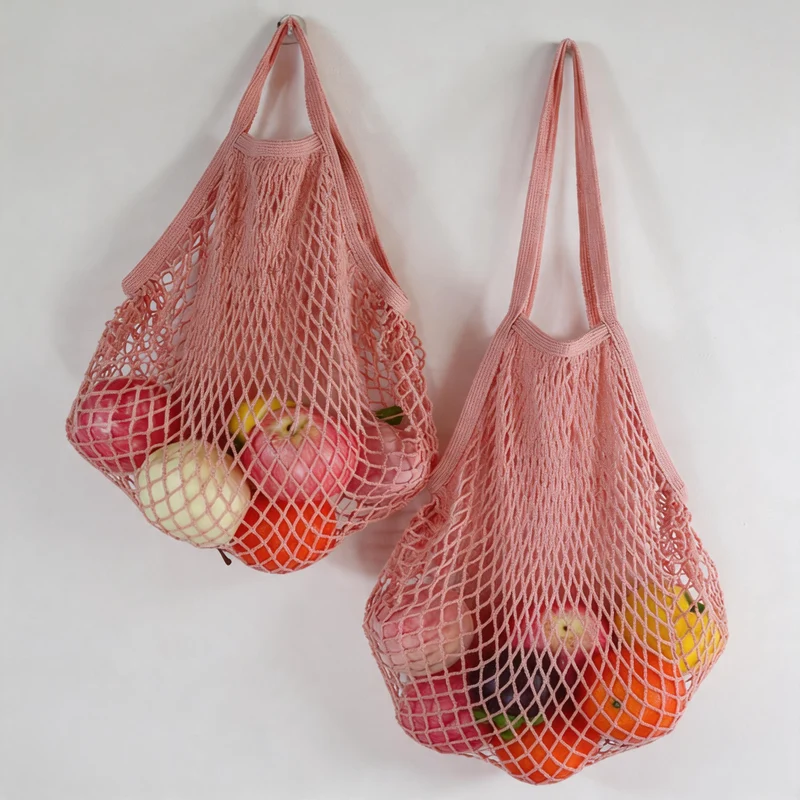 Pastel Hollow-out Mesh Shoulder Bag