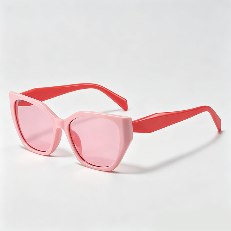 Jelly Color Cat Eye Oversized Sunglasses