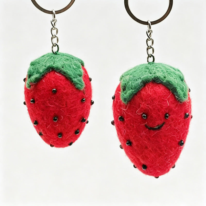 Crochet Fruit Keychain
