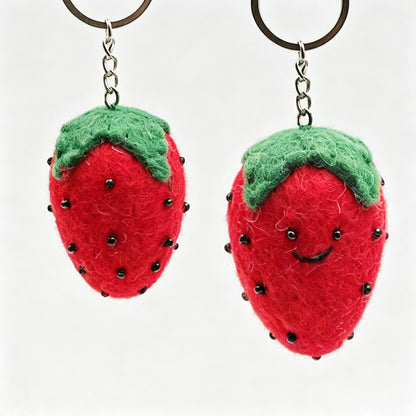 Crochet Fruit Keychain