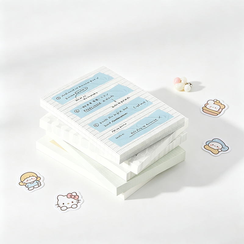 Decorative Non‑Sticky Memo Pad