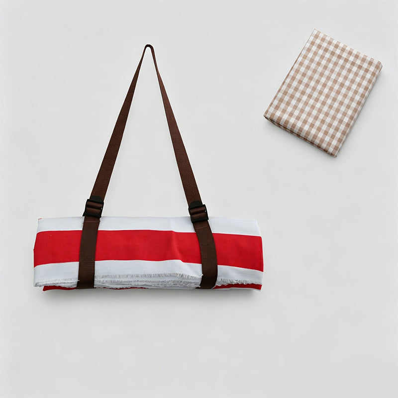 Durable PVC Polyester Portable Striped Outdoor Picnic Blanket