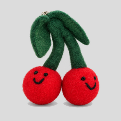 Fruit Shape Smiling Face Keychains