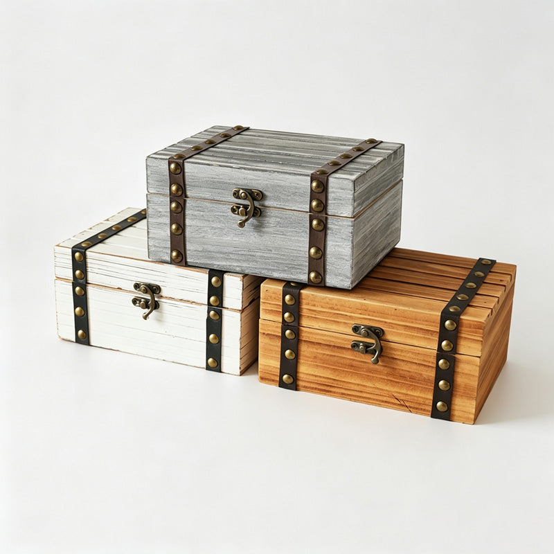 2PCS Wooden Storage Desktop Set