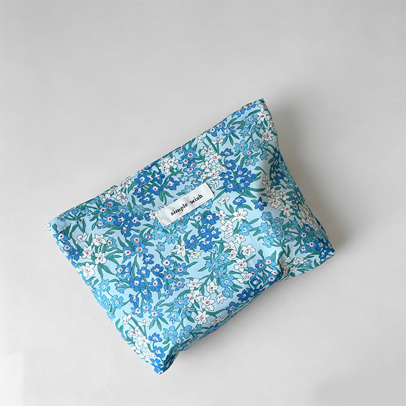 Liberty Floral Print Cotton Makeup Pouch