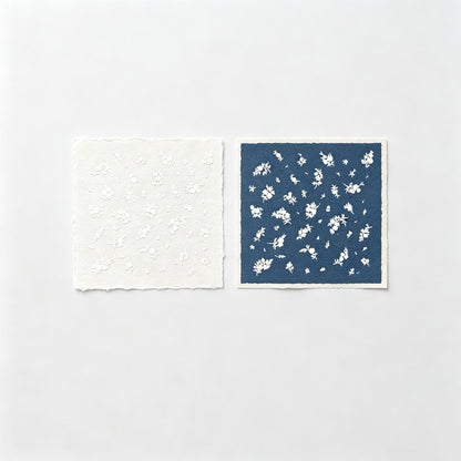 Beech Wood Floral Pattern Rubber Stamp