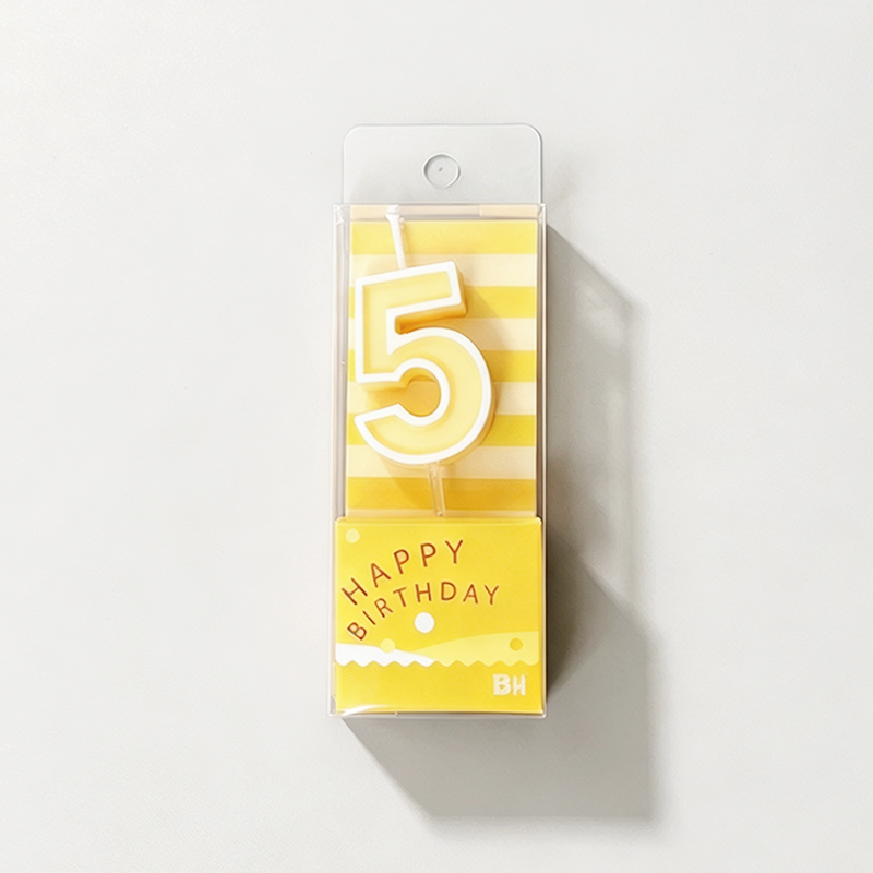 0-9 Pastel Candy Color Number Birthday Candles 10PCS Set