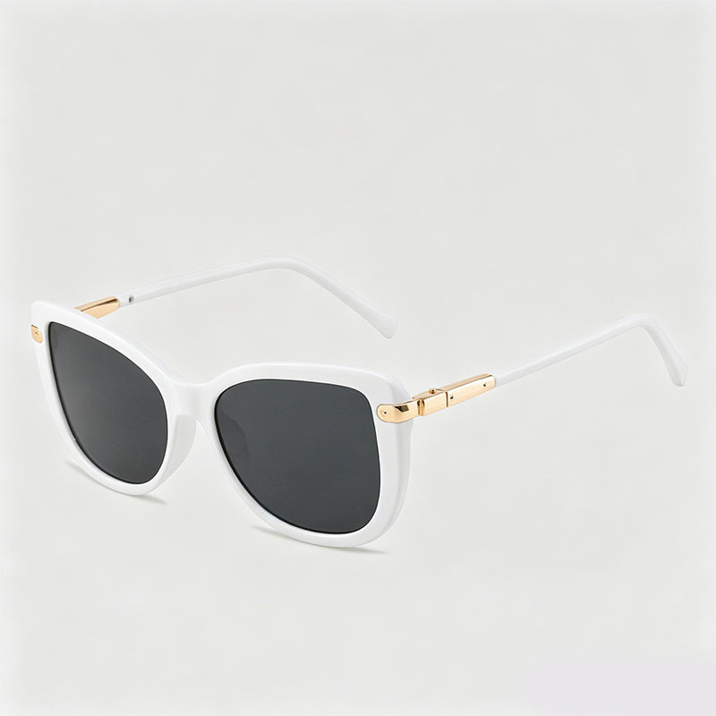 Cat Eye Retro Two-Tone Sunglasses