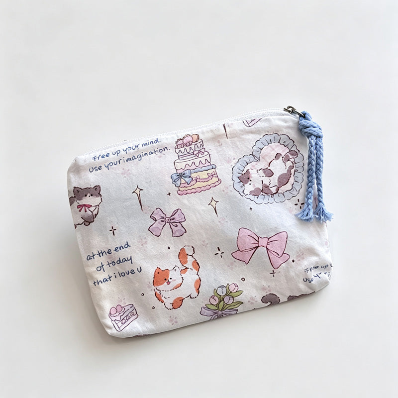 Animal Printed Fabric Pouch