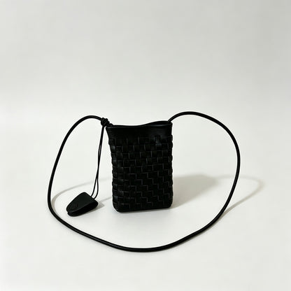 Woven Phone Crossbody Pouch