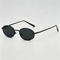 Retro Oval Vintage Metal Frame Sunglasses