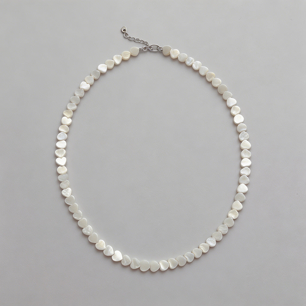 Dainty Mother of Pearl Heart B - Shopdayla Wholesale - #8802
