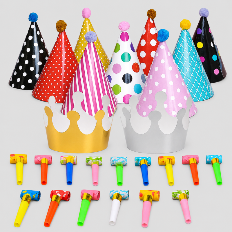 Kids Paper Party Hat & Crown S - Shopdayla Wholesale - #0722