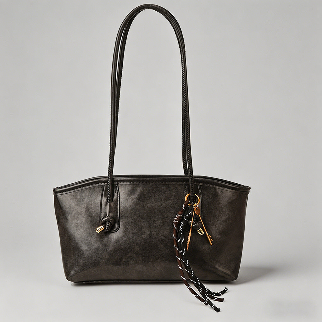Vintage Faux Leather Tote Bag - Shopdayla Wholesale - #0898