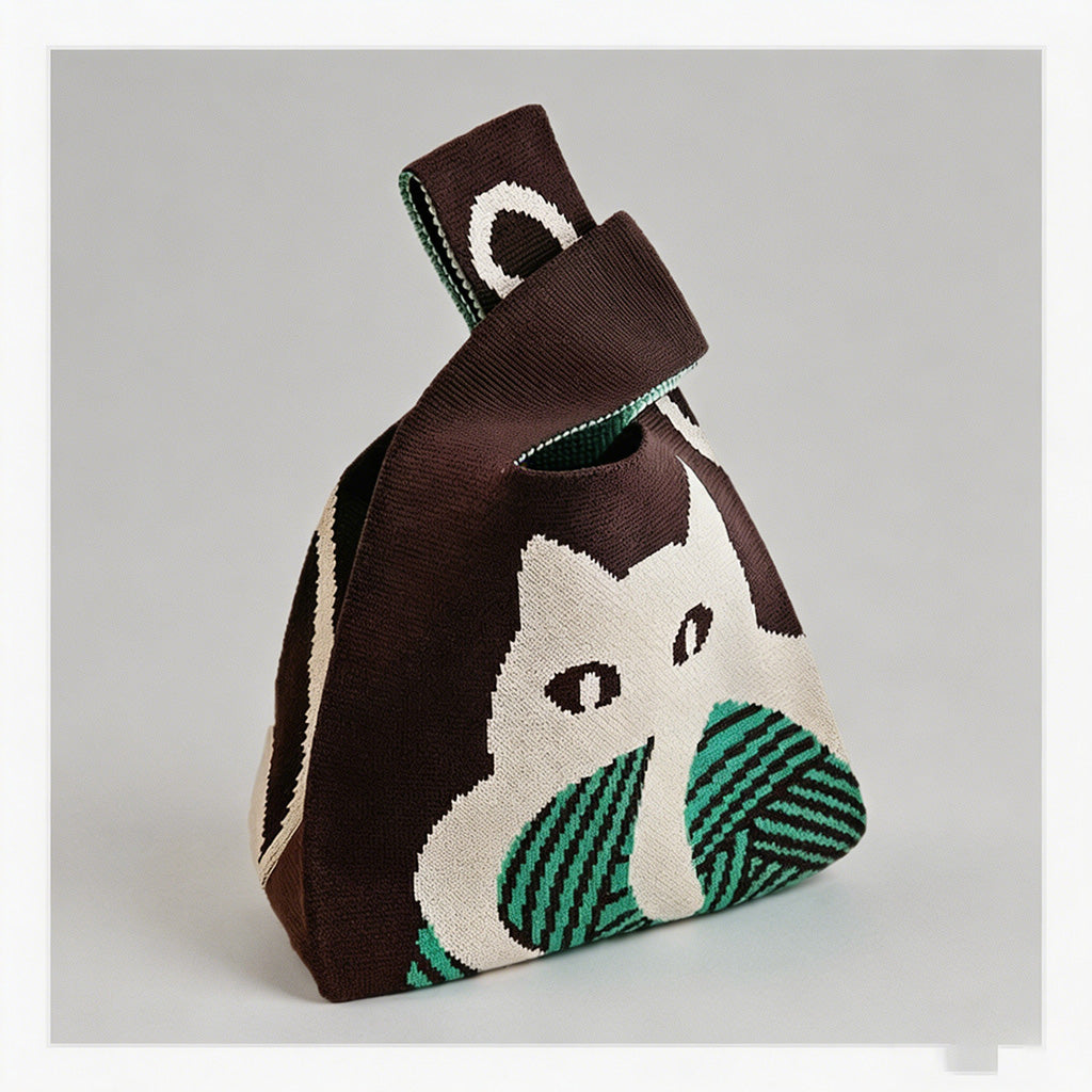Cute Knit Tote Bag - Shopdayla Wholesale - #0146