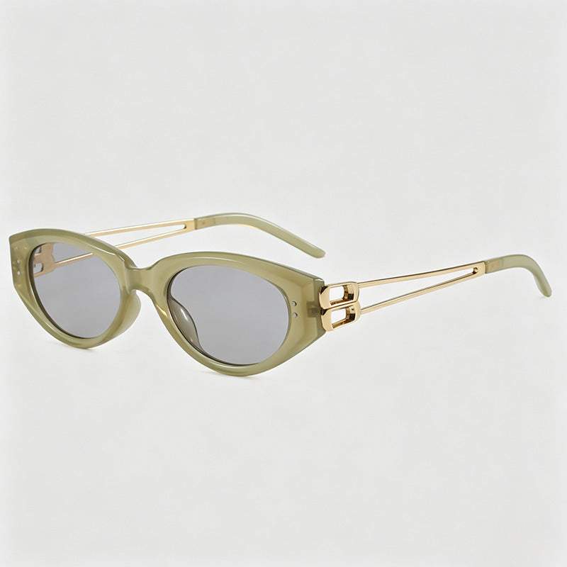 Retro Cat Eye Metal Temples Su - Shopdayla Wholesale - #2002