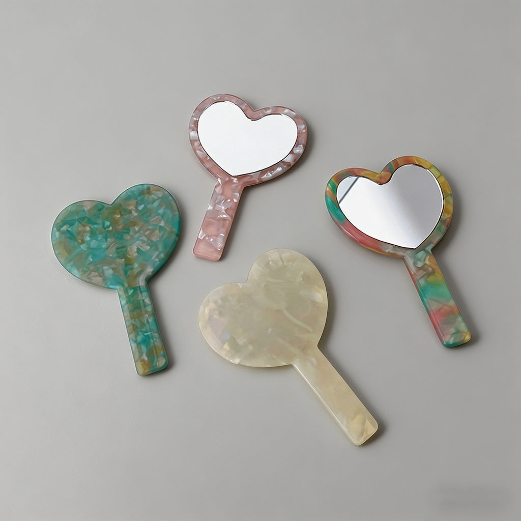 Acetate Heart-Shaped Handheld - Shopdayla Wholesale - #3634