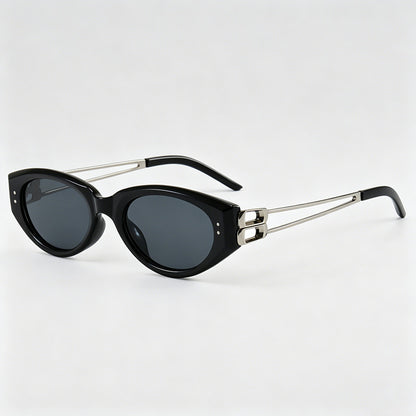 Retro Cat Eye Metal Temples Su - Shopdayla Wholesale - #5842