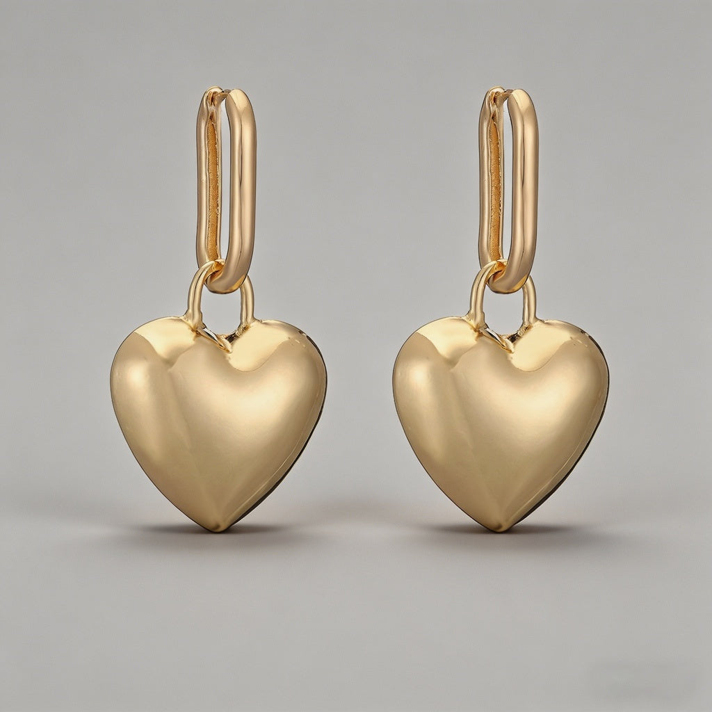 Luxury 3D Puffy Heart Dangle E - Shopdayla Wholesale - #2418