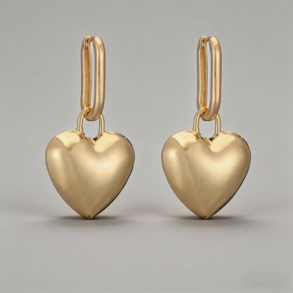 Luxury 3D Puffy Heart Dangle E - Shopdayla Wholesale - #2418