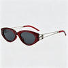 Wine Red Frame / Silver Temples / Gray Lenses / One Size