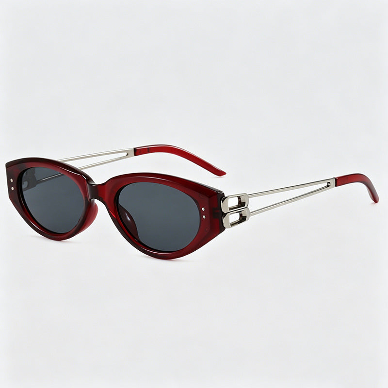 Retro Cat Eye Metal Temples Su - Shopdayla Wholesale - #0306
