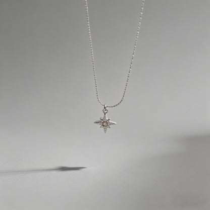 Textured North Star Pendant Ne - Shopdayla Wholesale - #4130
