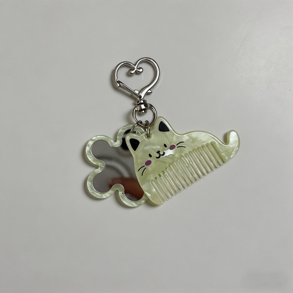 Kawaii Cat Ear Comb & Mirror K - Shopdayla Wholesale - #2866