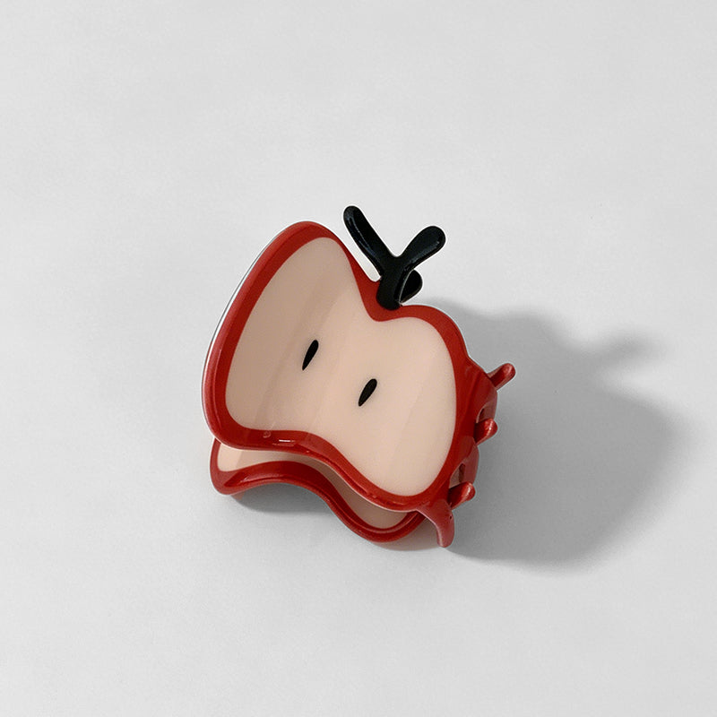 Vibrant Red Apple Shaped Hair - Shopdayla Wholesale - #7554