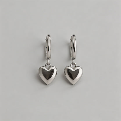 Silver Huggie Hoop Earring - Shopdayla Wholesale - #8066