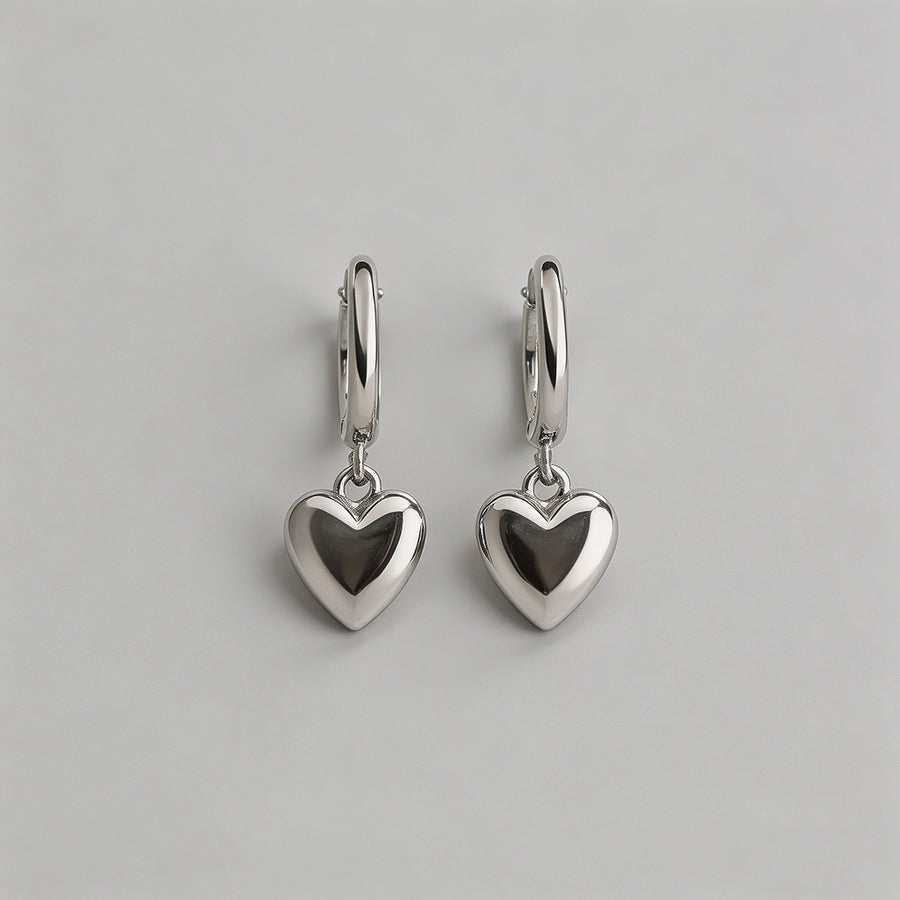 Silver Huggie Hoop Earring - Shopdayla Wholesale - #8066