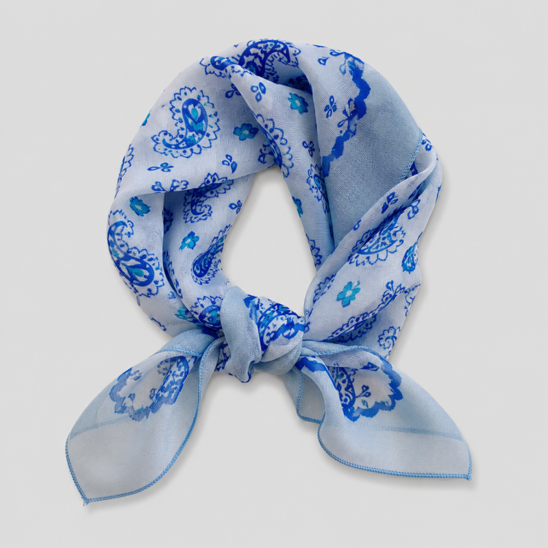 Simple Polka‑Dots Square Scarf - Shopdayla Wholesale - #4770
