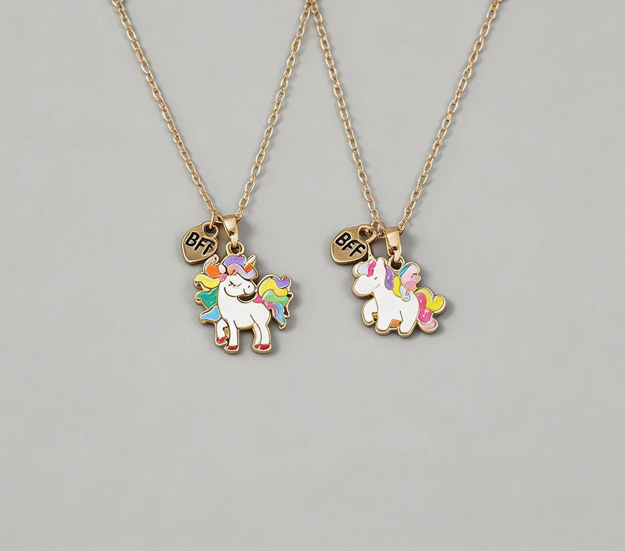 Unicorn BFF Friendship Necklac - Shopdayla Wholesale - #2866