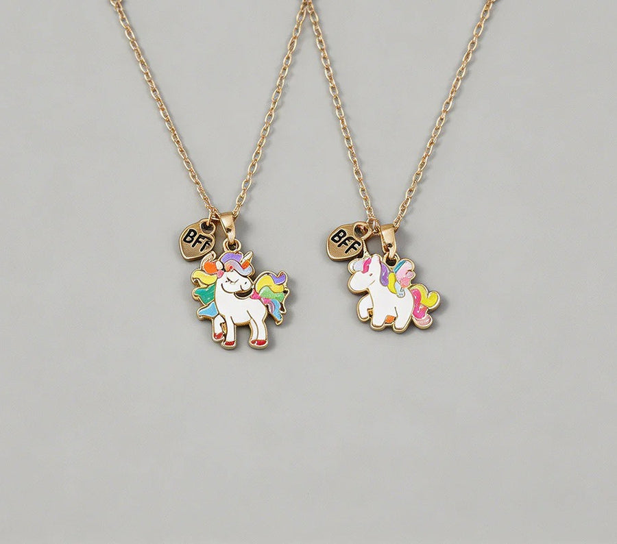 Unicorn BFF Friendship Necklac - Shopdayla Wholesale - #2866