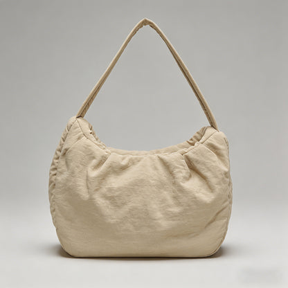 Soft Nylon Ruched Hobo Shoulde - Shopdayla Wholesale - #5762