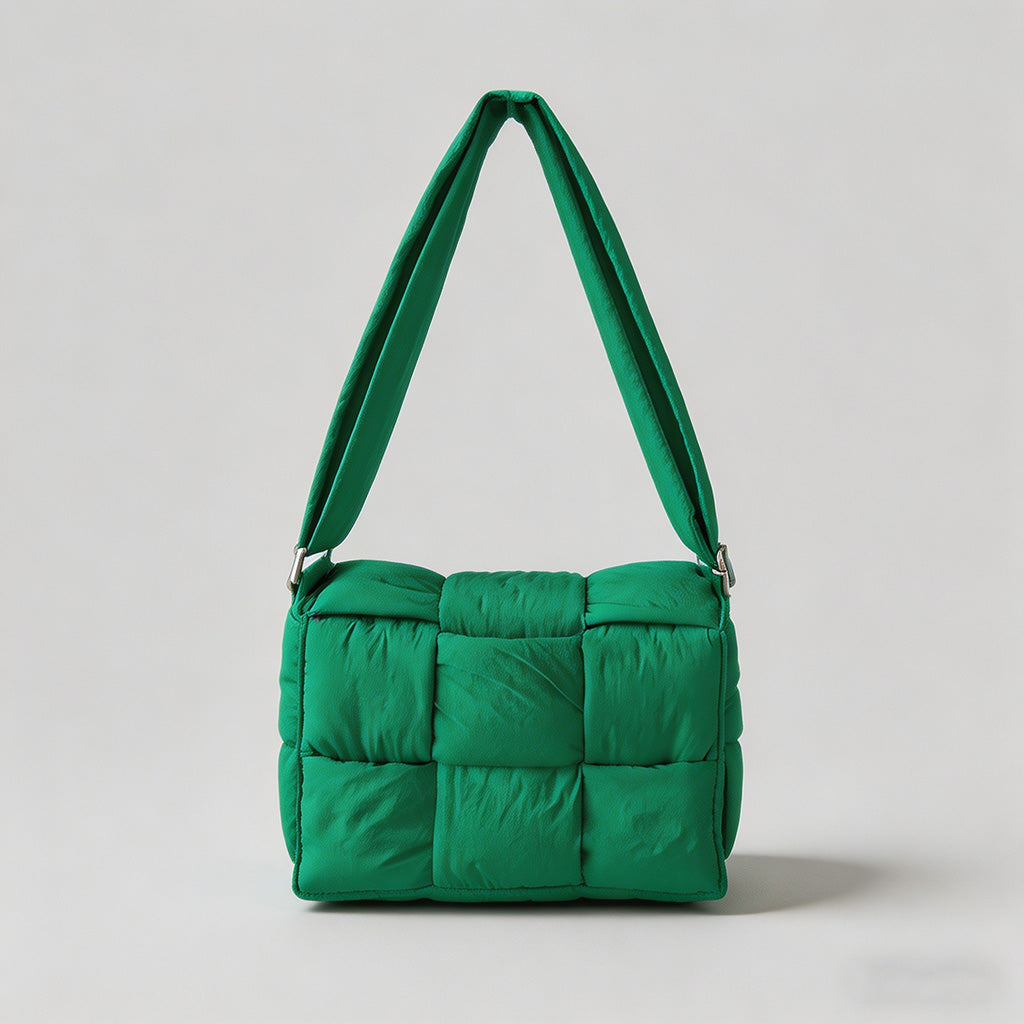 Puffer Woven Crossbody Bag - Shopdayla Wholesale - #2450