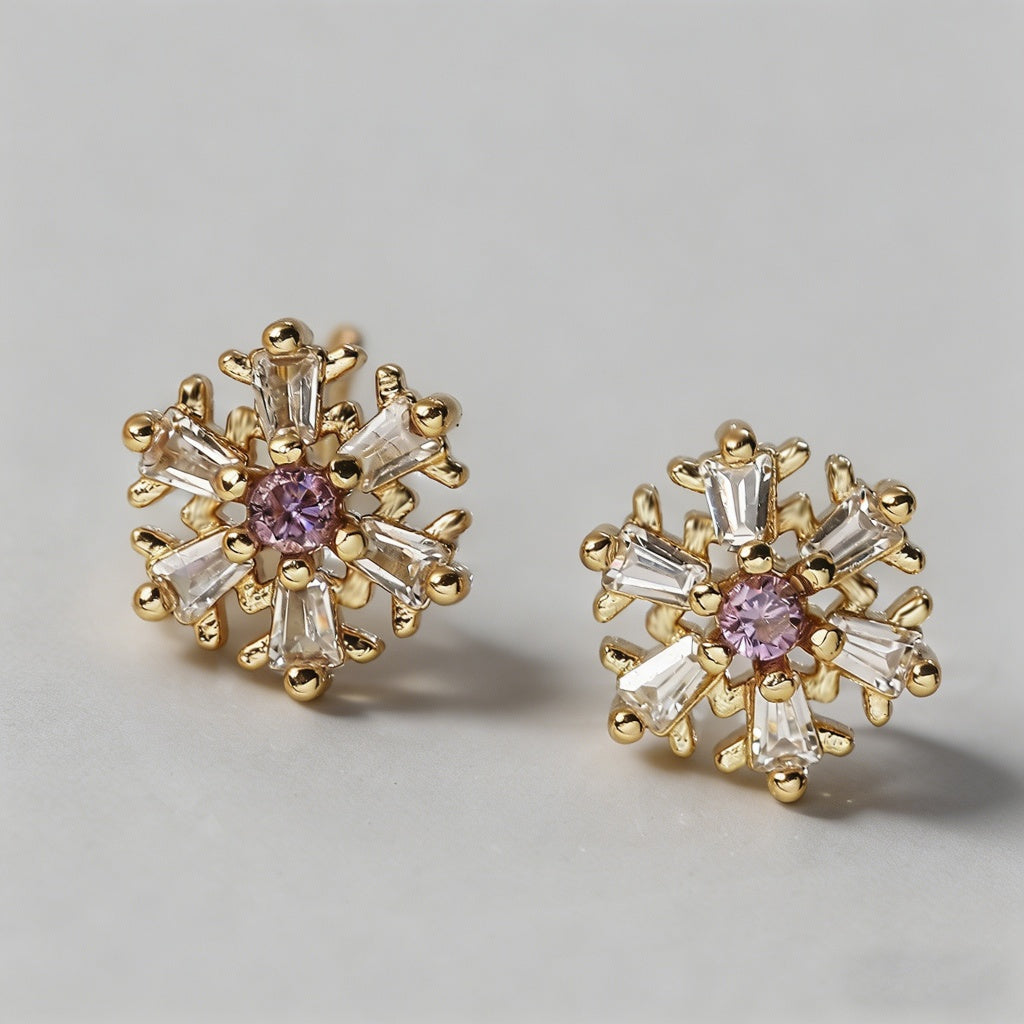 Dainty Floral & Celestial Stud - Shopdayla Wholesale - #2498
