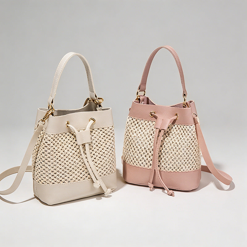 Woven Mini Bucket Bag - Shopdayla Wholesale - #1122
