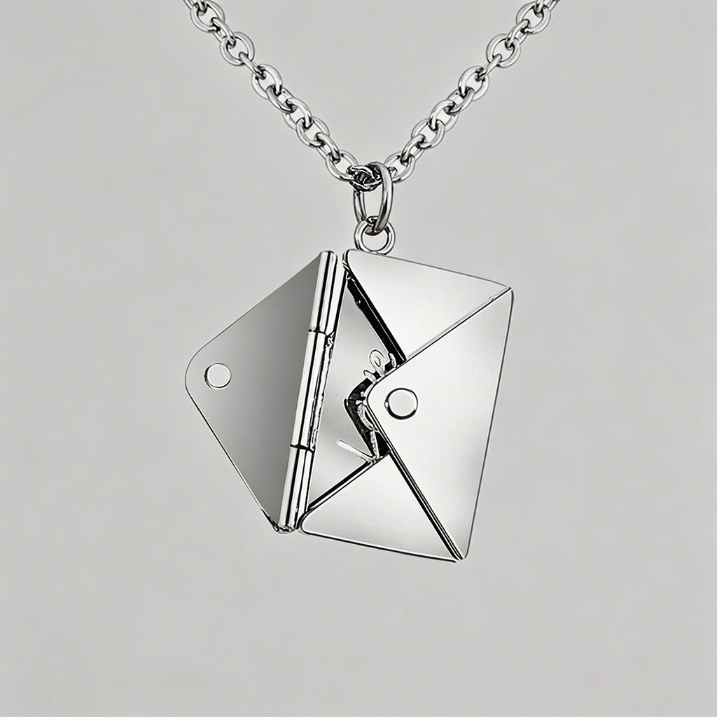 Love You Envelope Locket Penda - Shopdayla Wholesale - #5042