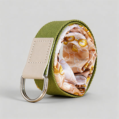Canvas Scarf D-Ring Belt - Shopdayla Wholesale - #9602
