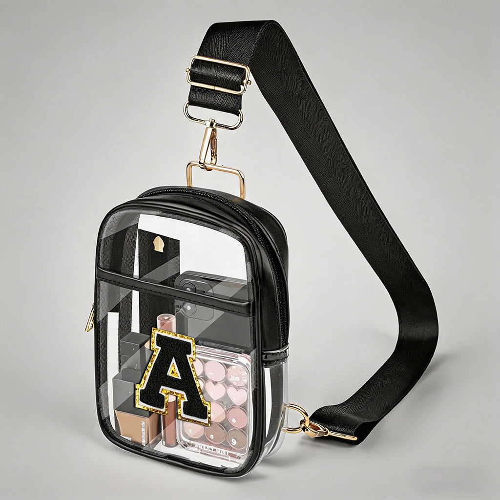 Clear Crossbody Initial Bag - Shopdayla Wholesale - #8770