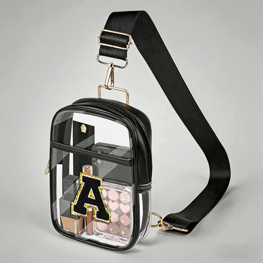 Clear Crossbody Initial Bag - Shopdayla Wholesale - #8770