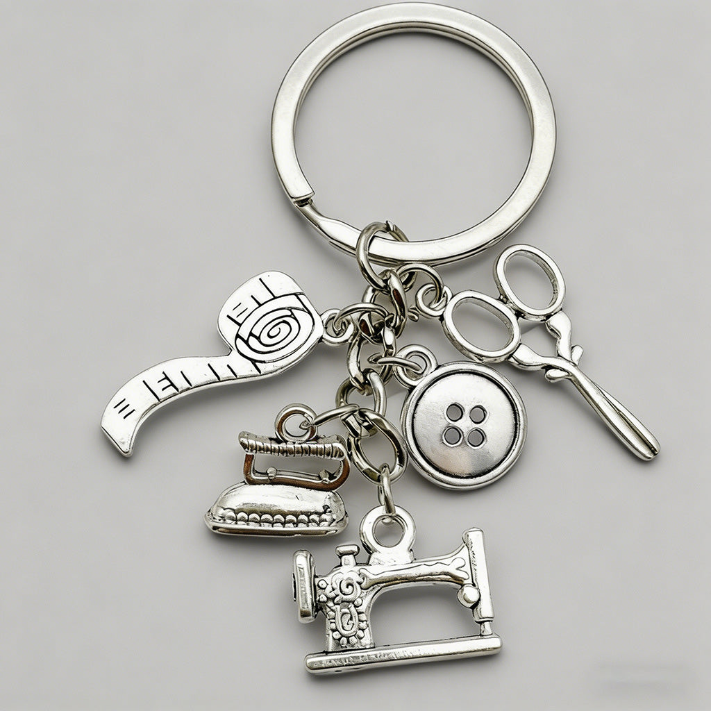 Sewing Themed Charm Keychain - Shopdayla Wholesale - #8354