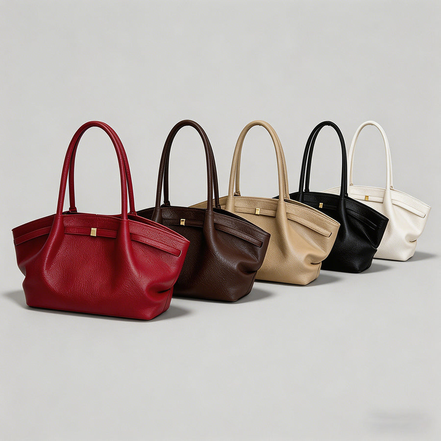 Minimalist Lychee Texture Tote - Shopdayla Wholesale - #0674