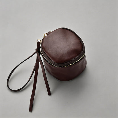 Mini Leather Cylinder Pouch - Shopdayla Wholesale - #6610